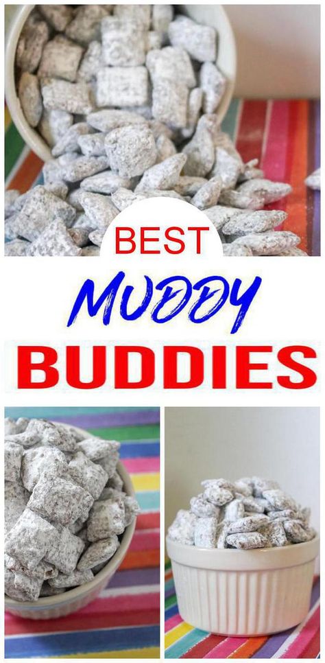 Simple Kids Party, Gluten Free Kids Party Food, Easy Puppy Chow Recipe, Best Puppy Chow Recipe, Easy Puppy Chow, Peanut Butter Muddy Buddies, Chex Mix Muddy Buddies, Puppy Chow Snack, Kids Party Desserts