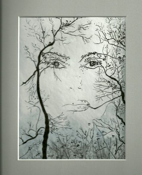 femme arbre Faces Art, Tattoo Minimalist, Tree Faces, Laser Ideas, Face Art, Face Drawing, Art Quilts, Harry Potter, Trees