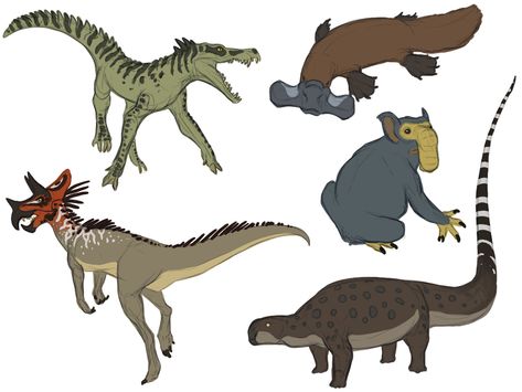 Scifi Creatures, Hybrid Dinosaurs, Drawing Concepts, Creative Creatures, Speculative Biology, Creature Inspiration, Mass Extinction, Speculative Evolution, Ancient Animals