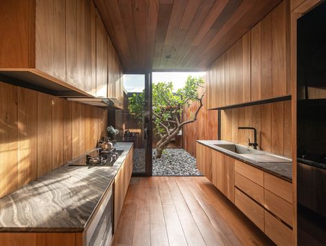 Gallery of The Skyscape Rooftop House / WARchitect - 30 Roof Apartment, Rooftop House, Building A Small House, Timber Kitchen, Prefab Cabins, Kabinet Dapur, Thailand Bangkok, Wood Kitchen, Diy Home Improvement