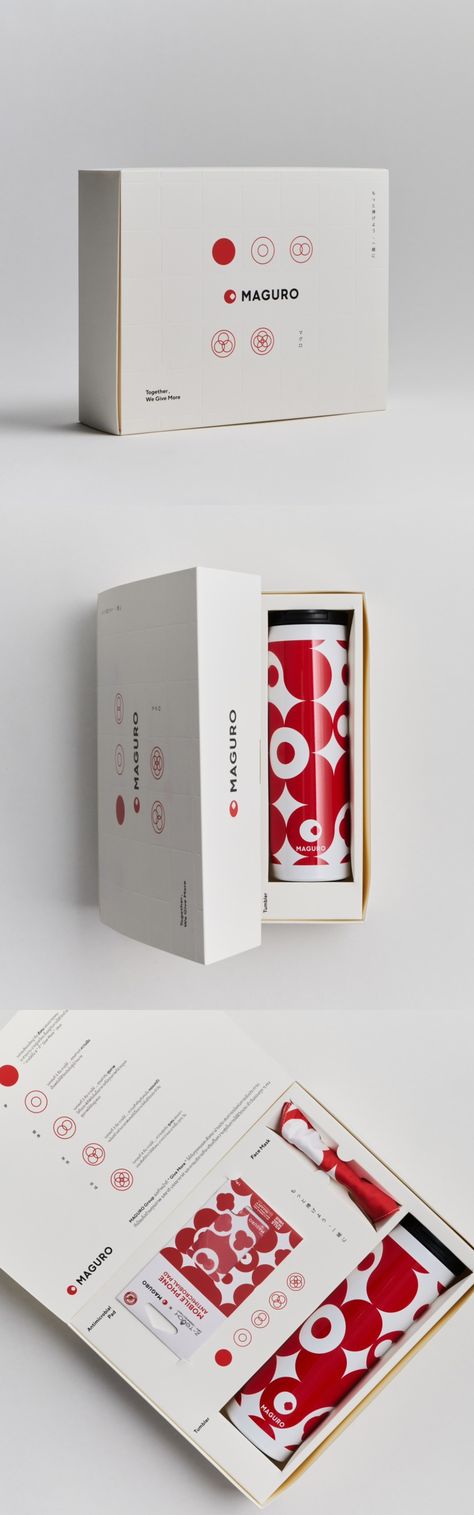 The Head and The Heart Studio - Packaging and Gift Design for Maguro – “Maguro group", a famous Japanese restaurant enterprise in Thailand, joined us to tell the story of "Giving". The brand expresses their gratitude to their partners and valued customers through the design of the premium gift box that reflects the company's philosophy "Give More Culture". – #hospitality #restaurantbranding #branding #branddesign Japanese Box Packaging Design, Japanese Packaging Design Boxes, The Head And The Heart, Head And The Heart, Japanese Packaging, Japanese Minimalism, Museum Gift, Craft Packaging, Japanese Gifts