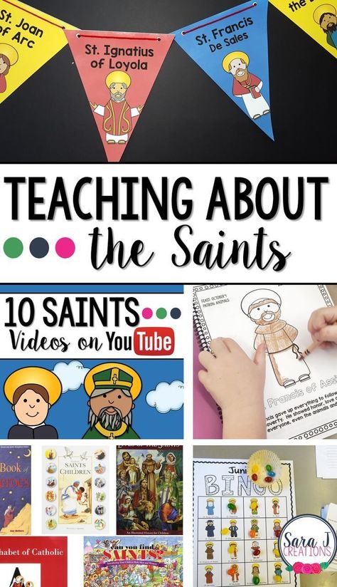 All Saints Day Ccd Activities, All Saints Activities For Kids, Catholic Halloween Crafts, Saint Crafts For Kids, All Saints Day Activities For Kids, All Saints Day Activities, All Saints Day Party, Ccd Activities, Catholic Kids Activities