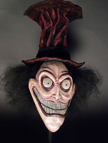 I am so doing this as my "new" Halloween item/decorations this year. I think I will put it in my graveyard though. Evil Clown, Clown Mask, Scary Mask, Mask, Halloween, Hair, Black