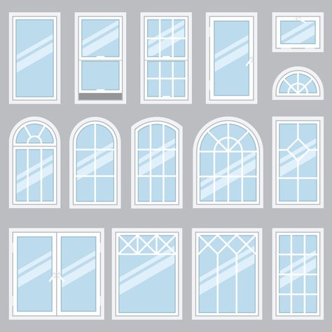 Different Window Types | Hunker Windows Architecture Design, Architectural Windows Design, Arched Window Design, Window And Door Designs, Outside Door Design, Window Design Exterior, Window Designs Exterior, House Windows Ideas, Home Windows Design