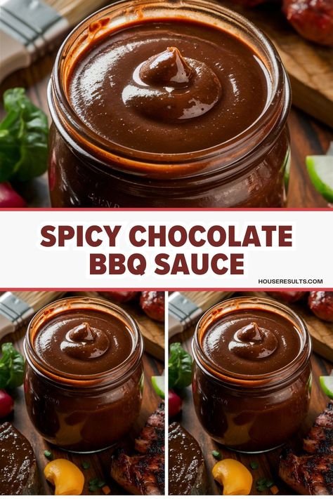 Spicy Chocolate BBQ Sauce is a unique and delicious addition to your grilling routine.snacks. Chocolate Bbq Sauce, Beetroot Cake, Bbq Sauce Ingredients, Unique Sauces, Spicy Chocolate, Honey Bbq Sauce, Random Recipes, Coconut Sauce, Honey Bbq