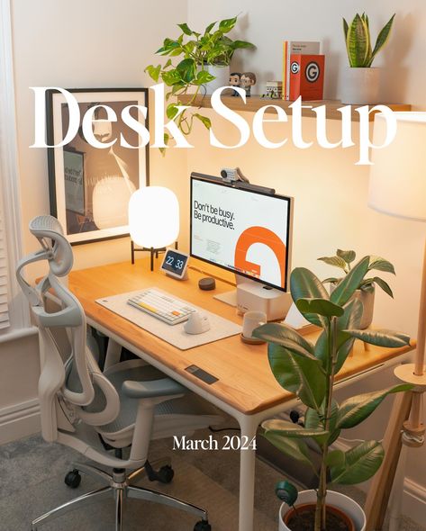 How my setup is looking for the end of March 🪴 I’ve been really loving my setup more and more recently, as I’ve been adding items that I’ve either been meaning to put up, like the IKEA shelf, or adding items that I’ve wanted for so long, like the NuPhy keyboard. If you think I could add something else to make the setup better, do leave a comment! - - - - #desksetup #desktour #setuptour #wfh #wfhsetup #officesetup #cosy #ａｅｓｔｈｅｔｉｃ #desklife Nuphy Keyboard, Cosy Desk Setup, Work Space Inspiration, Ikea Desk Setup, Work Desk Setup, Imac Desk, Aesthetic Setup, Keyboard Setup, Minimal Setup