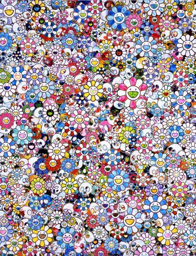 "Skulls & Flowers Multicolor, 2013 / By Takashi Murakami Takashi Murakami Prints, Takashi Murakami Art, Skulls Flowers, Murakami Flower, ポップアート ポスター, Superflat, 4 Wallpaper, Pop Art Wallpaper, Takashi Murakami