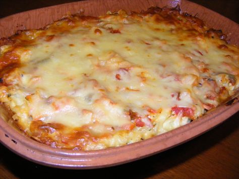 Rigatoni And Sausage, Rigatoni Bake, Tube Pasta, Corkscrew Pasta, Pepperoni Pasta, Rigatoni Recipes, Baked Rigatoni, Cheese Bake, Sausage Bake