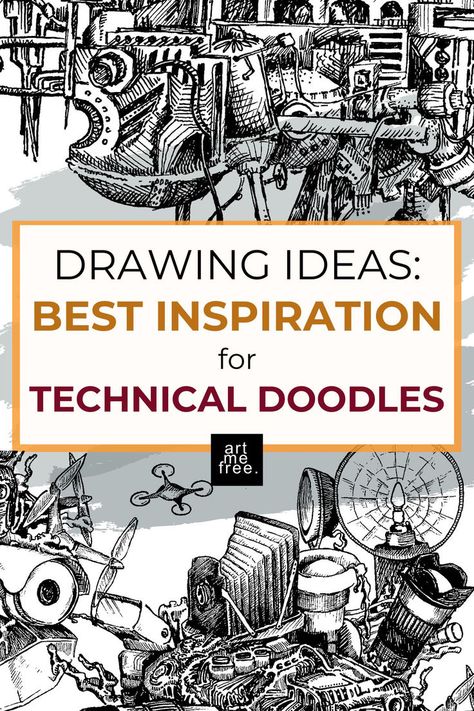 technical doodles, including designs like Focus, New World, and Charged. The pin highlights creative drawing ideas for layering, textures, and depth in doodles, with a bold and engaging title in the center. Ink Pen Drawings Doodles, Full Page Drawings Sketchbooks, Ideas To Fill A Sketchbook, Full Page Doodle Pattern, Pen Sketch Ideas, Fill Your Sketchbook, Pen Doodles, Pen Art Work, Free Drawing