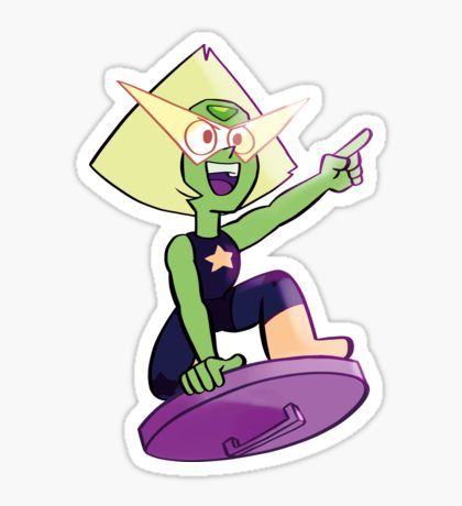 Peridot Steven Universe Stickers | Redbubble Universe Stickers, Steven Universe Stickers, Steven Universe Peridot, Steven Universe Lapis, Peridot Steven Universe, A Hat In Time, Steven Universe Gem, Steven Universe Fanart, Universe Art