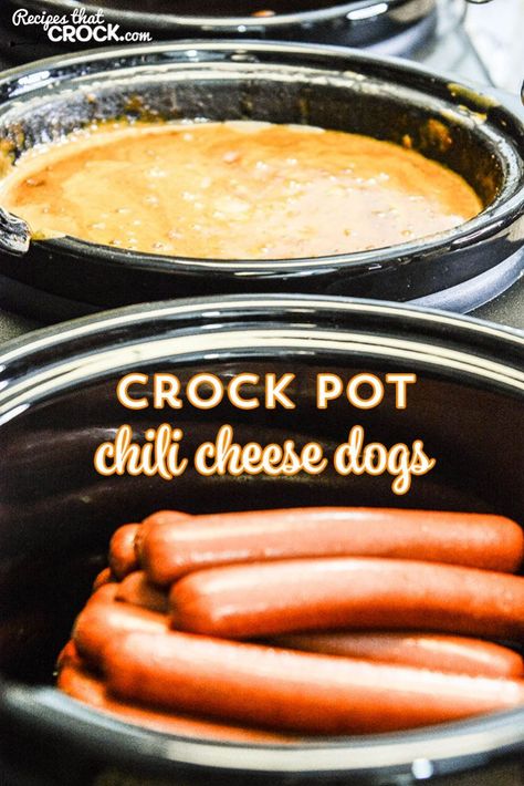 Crockpot Hot Dog Chili, Chili Cheese Dog Recipe, Chili Dog Sauce, Chili Cheese Hot Dog, Cheese Dip Crock Pot, Cheese Hot Dogs, Chili Dog Chili Recipe, Chili Dog Casserole, Chili Cheese Dog Casserole