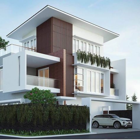 3 Storey House Design, House Outer Design, Small House Front Design, Modern Small House Design, Best Modern House Design, Exterior Design Ideas, Small House Design Exterior, Small House Elevation Design, House Design Pictures