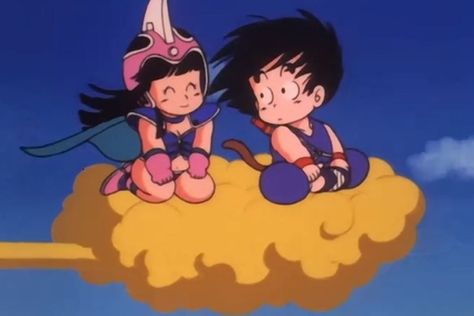 Goku And Chichi, Kid Goku, Ball Aesthetic, Japanese Animated Movies, Dragon Ball Art Goku, Card Captor, Wall E, Dragon Ball Wallpapers, Cute Dragons