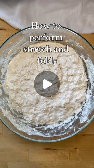 Hayley | Sourdough Tutorials on Instagram: "Stretch and folds 101- make sure to save for later ❤️ #sourdough #sourdoughtips #sourdoughstarter #dehydratedsourdoughstater #activestarter #sourdoughscoring #sourdoughbaker #sourdoughbakery #sourdoughtutorial #sourdoughtipsandtricks #sourdoughbread #sourdoughhowto #beginnersourdough #sourdoughbeginner #sourdoughforbeginners #sourdoughbaking #allaboutsourdough #sourdoughreels #sourdoughforbusymoms" Dough Starter Recipe, Sourdough Starter Discard Recipe, Sourdough Baking, Starters Recipes, Sourdough Recipes, January 12, Save For Later, Sourdough Starter, Sourdough Bread