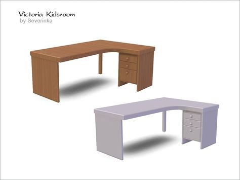 Severinka_'s [VictoriaKidsroom] Desk ungular right Sims4 Cc Furniture Office, Sims 4 Desk Cc Maxis Match, Sims 4 Cc Corner Desk, Sims 4 Corner Desk, Ts4 Mm Furniture, Sims 4 Cc Furniture Desk, Sims 4 Cc Office Desk, Sims 4 Cc Furniture Office, Sims 4 Desk Cc