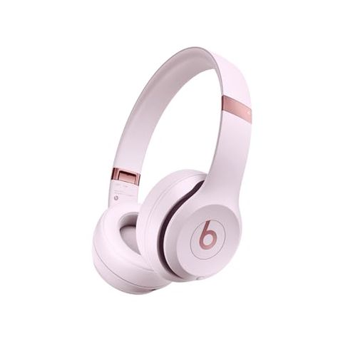 Beats Solo 4 - Wireless Bluetooth On-Ear Headphones, Apple & Android Compatible, Up to 50 Hours of Battery Life - Cloud Pink (Renewed) Headphones Apple, Mac Notebook, Mac Desktop, Cloud Pink, Beats Solo, Geek Girl, Beats By Dre, Tv Accessories, Video Games Pc