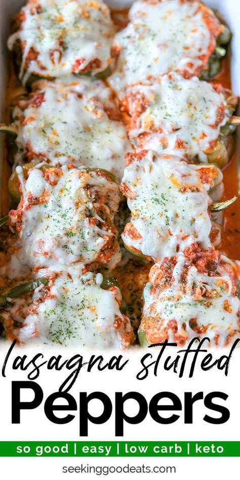 Lasagna Filling, Lasagna Stuffed Peppers, Italian Lasagna, Keto Stuffed Peppers, Easy Stuffed Peppers, Keto Lasagna, Keto Success, Boiled Egg Diet Plan, Keto Challenge