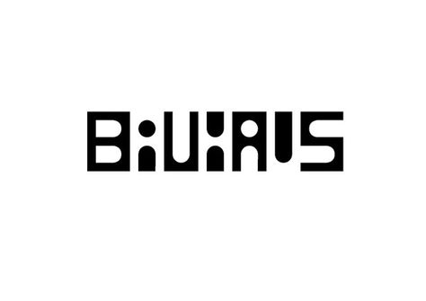 Bauhaus Logo Inspired, Bauhaus Logo Design, Bauhaus Tattoo, Bauhaus Type, Bauhaus Font, Bauhaus Logo, Lg Logo, Food Project, Font Ideas