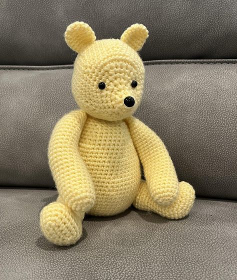 Pooh Bear Lovey Crochet Pattern, Piglet Winnie The Pooh Crochet Pattern, Crochet Classic Winnie The Pooh, Easy Crochet Winnie The Pooh, Classic Winnie The Pooh Stuffed Animals, Classic Winnie The Pooh Crochet Patterns, Vintage Winnie The Pooh Crochet Pattern, Winnie The Pooh Crochet Patterns Free, Winnie The Pooh Crochet