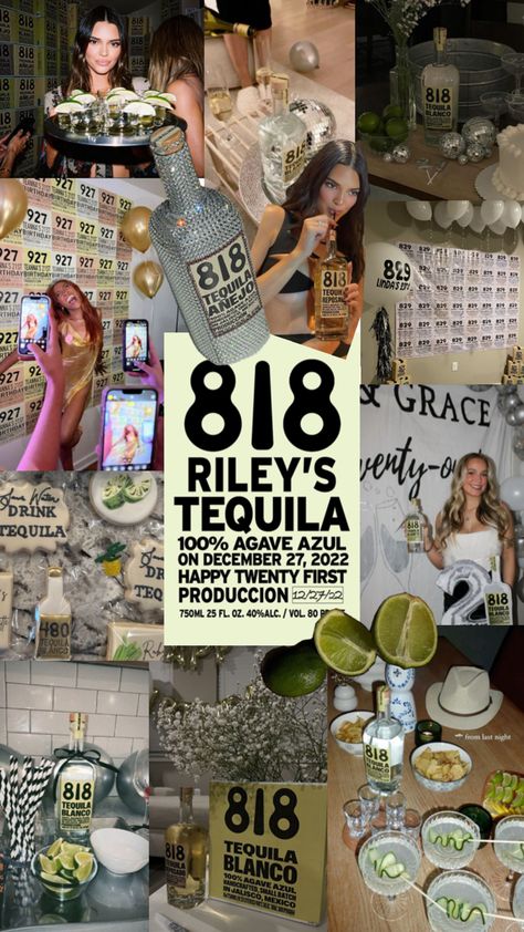 Post Malone Party, 21st Birthday Tequila Theme, Shotbook Themes 21st Birthday, 21 Vegas Birthday, 21st Birthday Ideas Non Alcoholic, 26th Birthday Ideas Theme, 818 Party Theme, Tequila 21st Birthday, 818 Birthday Theme