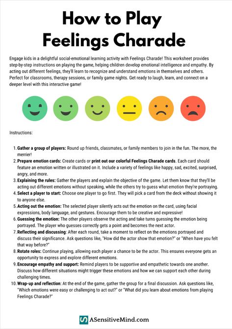 Social Skills Charades, Where Do We Feel Emotions, Primary And Secondary Emotions, Emotional Regulation For Teens, Qbhp Activities, Emotions Games For Kids, Emotional Regulation Games, Emotions Charades, Social Emotional Games