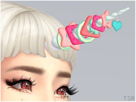 Sims 4 Cc Unicorn Horn, Saruin's Sims 4, Sims 4 Unicorn, Heart Platforms, Sims 4 Cas Mods, Cat Headband, Sims Packs, Unusual Clothes, Tumblr Sims 4