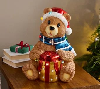 Christmas — Holiday — For the Home - QVC.com Clay Bear, Tree Collar, French Knot, Product Listing, Christmas Settings, Holiday Birthday, Ball Ornaments, Jingle Bells, Ornament Set