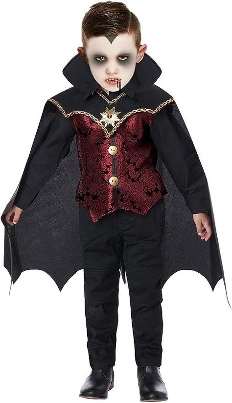 Boys Vampire Costume, Halloween Dresses For Kids, Vampire Costume Kids, Classic Vampire, Vampire Kids, Fancy Dress Competition, Vampire Dress, Vampire Halloween Costume, Vampire Dracula