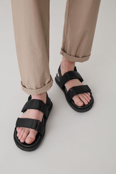 Men’s Sandals, Mens Sandals Outfit, Harajuku Fashion Male, Cos Shoes, Latest Clothes For Men, Dr Shoes, Shoe Image, Shoes And Sneakers, Men Sandals