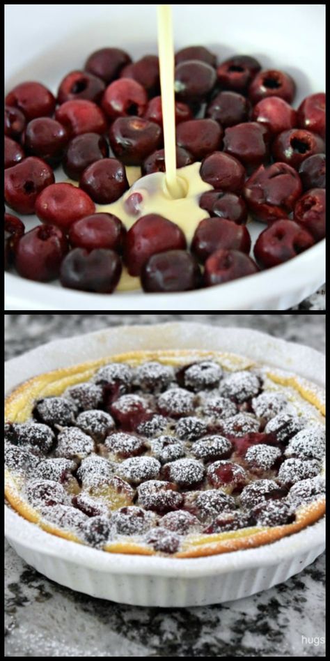 Cherry Clafoutis Best French Desserts, Cherries Recipes Fresh, Recipes Using Fresh Cherries, Cherry Recipes Fresh, Recipes With Fresh Cherries, Stew Leonards, Cherry Dessert Recipes, Cherry Clafoutis Recipe, Current Recipes