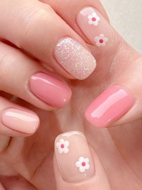 Kawaii Short Nails, Short Kawaii Nails, Nails Reference, Blossom Nail Art, Sponsorship Proposal, Cute Pink Nails, Unghie Nail Art, Hello Nails, Short Gel Nails