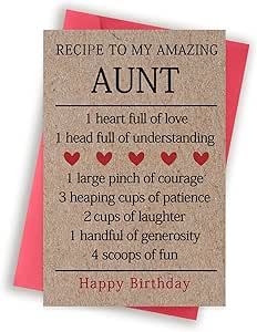 GilghtG Aunt Birthday Card, Niece Birthday Card from Aunt, Birthday Card for Aunt, Nephew Birthday Card from Aunt, Birthday Card Aunt, Birthday Gift for Aunt Birthday Gifts For Aunt From Nephew, Birthday Gifts For Aunt, Birthday Gift For Aunt, Niece Birthday Card, Aunt Nephew, Birthday Card For Aunt, Birthday Cards For Niece, Aunt Birthday Gift, Aunt Birthday