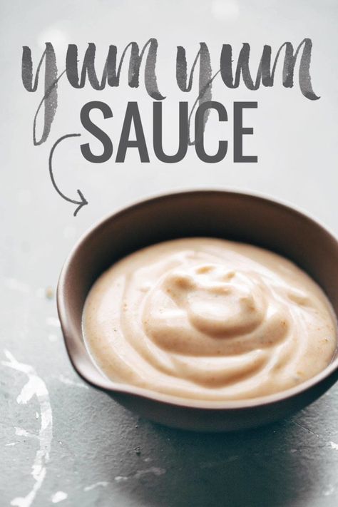 Yum Yum Sauce! just like the sauce from Japanese hibachi restaurants - and it's SO EASY. Perfect with grilled chicken, steak, veggies, rice bowls, wraps, and more. | pinchofyum.com Steak Veggies, Hibachi Restaurant, Japanese Hibachi, Yum Sauce, Yum Yum Sauce, Chicken Steak, The Sauce, Rice Bowls, Tomato Paste