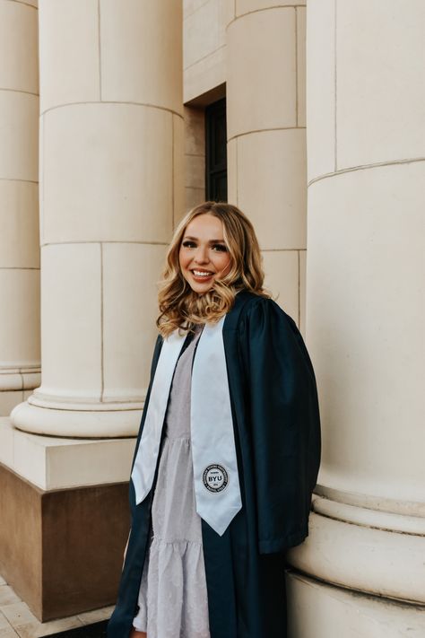 Byu Graduation Pictures, Byu Graduation, Graduate Ideas, Graduation Inspiration, Graduation Session, College Graduation Photos, Grad Pic, Graduation Poses, Grad Photoshoot