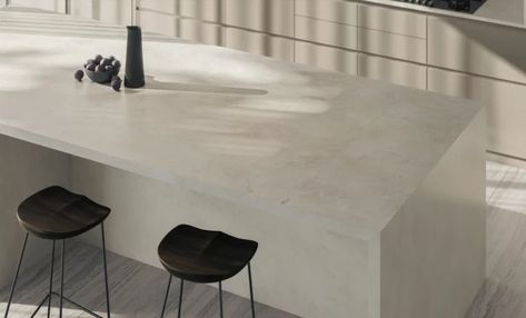 Brighten your kitchen with Dekton Sandik, featuring an off-white base with delicate grey veining. This worktop offers a clean and elegant look for any design. Find out more at SEH Interiors. Dekton Kitchen, Corian Sink, Blanco Sinks, Quartz Worktops, High Quality Kitchen, Sink Taps, Work Tops, Kitchen Countertops, Kitchens Bathrooms