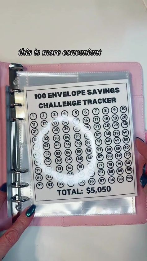 ✉️100 Envelope Challenge Binder | Easy And fun Way To Save $5,050 | money, envelope, budget | 💰💰This Personalized budget binder can help you save more money and spend less! Get ready to crush debt and start saving! | By Flexaza.phe - Facebook Diy 100 Envelope Challenge Binder, Diy Money Saving Binder, Diy Savings Binder, Envelope Money Saving Challenge, Money Saving Binder, 100 Envelope Savings Challenge, Saving Binder, 100 Envelope Challenge, Envelope Budget