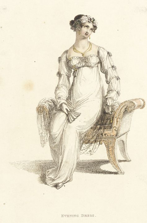 Regency Gown, Regency Era Fashion, Regency Dress, Regency Fashion, Fashion Forecasting, Regency Era, Historical Dresses, Fashion Plates, Pride And Prejudice