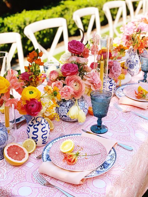 Colorful Girl Baby Shower at Rosewood Mansion  Turtle Creek - Italy inspired baby shower with lemons and citrus Bright Color Baby Shower Ideas, Colorful Baby Shower Ideas, Colorful Bridal Shower Ideas, Summer Citrus Wedding, Jaggo Night, Italian Baby Showers, Rehearsal Dinner Themes, Italian Bridal Showers, Summer Baby Shower Themes