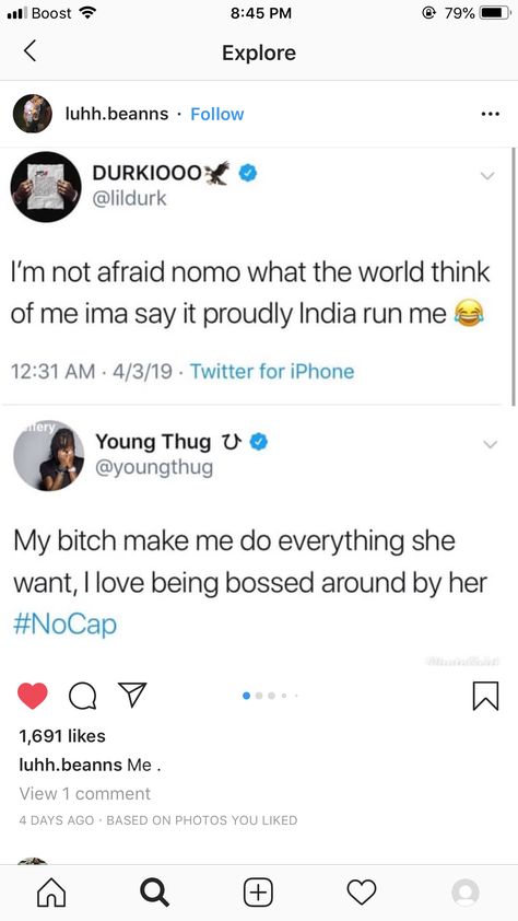 Durk. Lil Durk Tweets About India, Dear Boyfriend, Crush Advice, Bae Quotes, Lil Durk, Twisted Humor, Reality Check, I Can Relate, You Funny