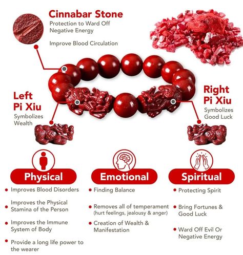 #pixiubracelet #pixiu #doublepixiu #pixiubracelet #pixiudragon #cinnabar #cinnabarstone #cinnabarbracelet Raw Gemstones Rocks, Crystal Magick, Crystal Protection, Graphic Shapes Design, Graphic Shapes, Shapes Design, Healing Gemstone Bracelets, Color Meanings, Crystal Healing Stones