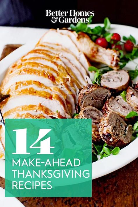 Make Ahead Thanksgiving Turkey, Make Ahead Thanksgiving Recipes Freezer, Cooking Turkey Ahead Of Time, Cooking Turkey A Day Ahead, Make Ahead Turkey Dinner, Easy Make Ahead Thanksgiving Recipes, Freeze Ahead Thanksgiving Recipes, Thanksgiving Make Ahead Recipes, Make Ahead Dinners For Company