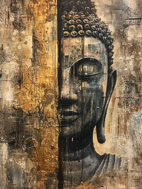 Spiritual Art Painting, Budha Art, Buddhist Art Drawing, Buddha Art Drawing, Buddha Artwork, Buddha Art Painting, Inner Harmony, Buddha Painting, Meditation Art