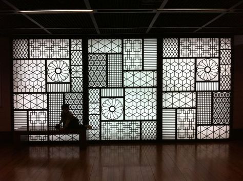 screens Architecture 3d, Decorative Screens, Partition Design, Partition Wall, Cultural Center, Restaurant Design, 인테리어 디자인, Feature Wall, Wall Paneling