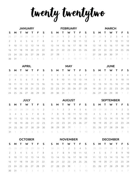 Get ahead with this 2022 calendar printable free template. It's a minimalist calendar with pretty elements and looks amazing in any home or workspace. #Calendars2022freeprintables #Calendars2022 #Freecalendarprintables2022 #Freecalendartemplate #minimalistcalendar #minimalistcalendar2022 2022 Calendar Printable Free, Calendar Decal, Fillable Calendar, Free Printable Calendar Templates, Free Planner Templates, Free Calendar Template, Calendar Journal, Minimalist Calendar, Coloring Calendar