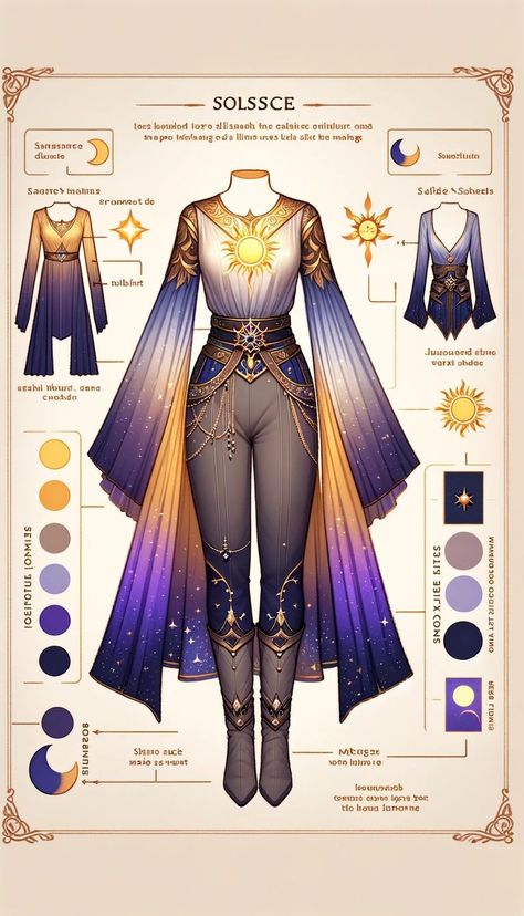 Goddes Outfits Drawings, Magic Design Ideas, Magical Outfits Drawing, Fantasy Clothes Drawing Reference, Magical Oc, Fantasy Clothing Design, Outfit Concept Art, Dnd Outfits, Fantasy Costume Design