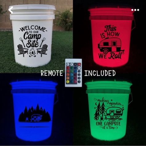 Campsite Lighting, Png Pic, Five Gallon Bucket, Best Night Light, 5 Gallon Buckets, Camping Friends, Bucket Light, Waterproof Led Lights, Camping Storage