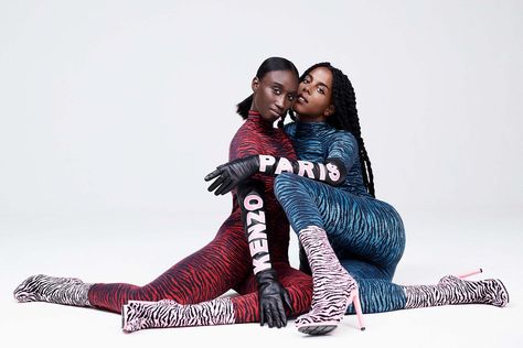 The Kenzo X H&M Collection Shows Us Colorful Tiger Prints in This First Look Jean Paul Goude, H&m Collaboration, Fast Fashion Brands, Giambattista Valli, Tiger Print, Protective Hairstyles, Fast Fashion, Moda Fashion, Kendall Jenner