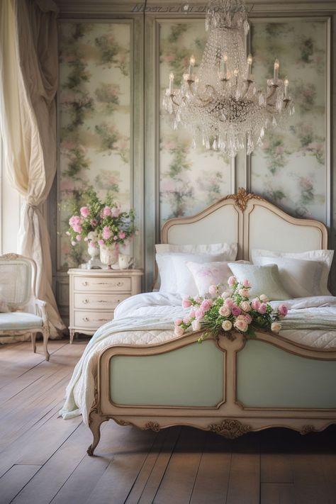 Country Couches, Bedroom Decor Ideas For Women, Antique Bed, Upcycling Furniture, Victorian Bedroom, Decor Ideas Bedroom, Home Decor Ideas Living Room, Country Decorating, Girly Room