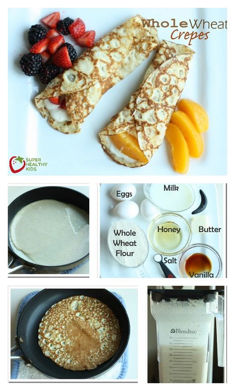 Whole Wheat Crepes, Healthy Fast Food Breakfast, Fast Healthy Breakfast, Savory Recipe, Wheat Recipes, Crepe Recipes, 3 Eggs, Super Healthy, Whole Wheat