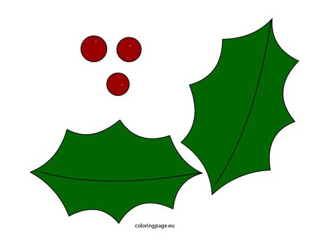 Holly Leaf Template, Maple Leaf Template, Leaf Template Printable, Leaves Template, Make Christmas Tree, Leaves Printable, Diy Felt Christmas Ornaments, Felt Flower Tutorial, Template Green